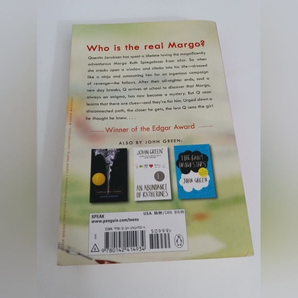 Paper Towns Book by John Greey - Picture 2 of 3